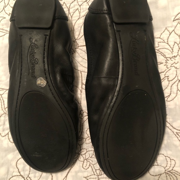 Lucky Brand Black Leather Flats - Picture 7 of 7